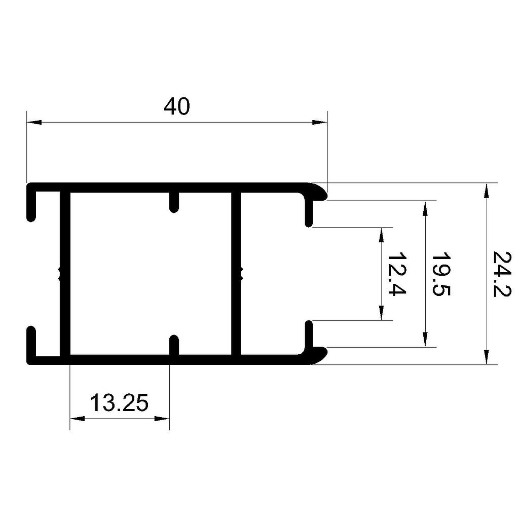 PARANTE HOJA 40mm "PO" "RA" (LT)