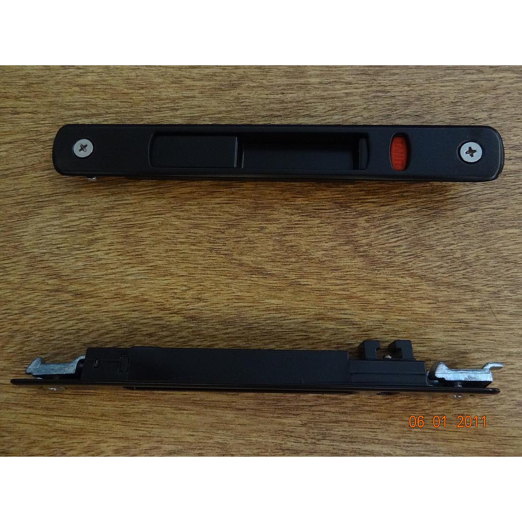 CIERRE LAT.MILANO ALUM. AUTO. "VPC" "NEGRO" [20]