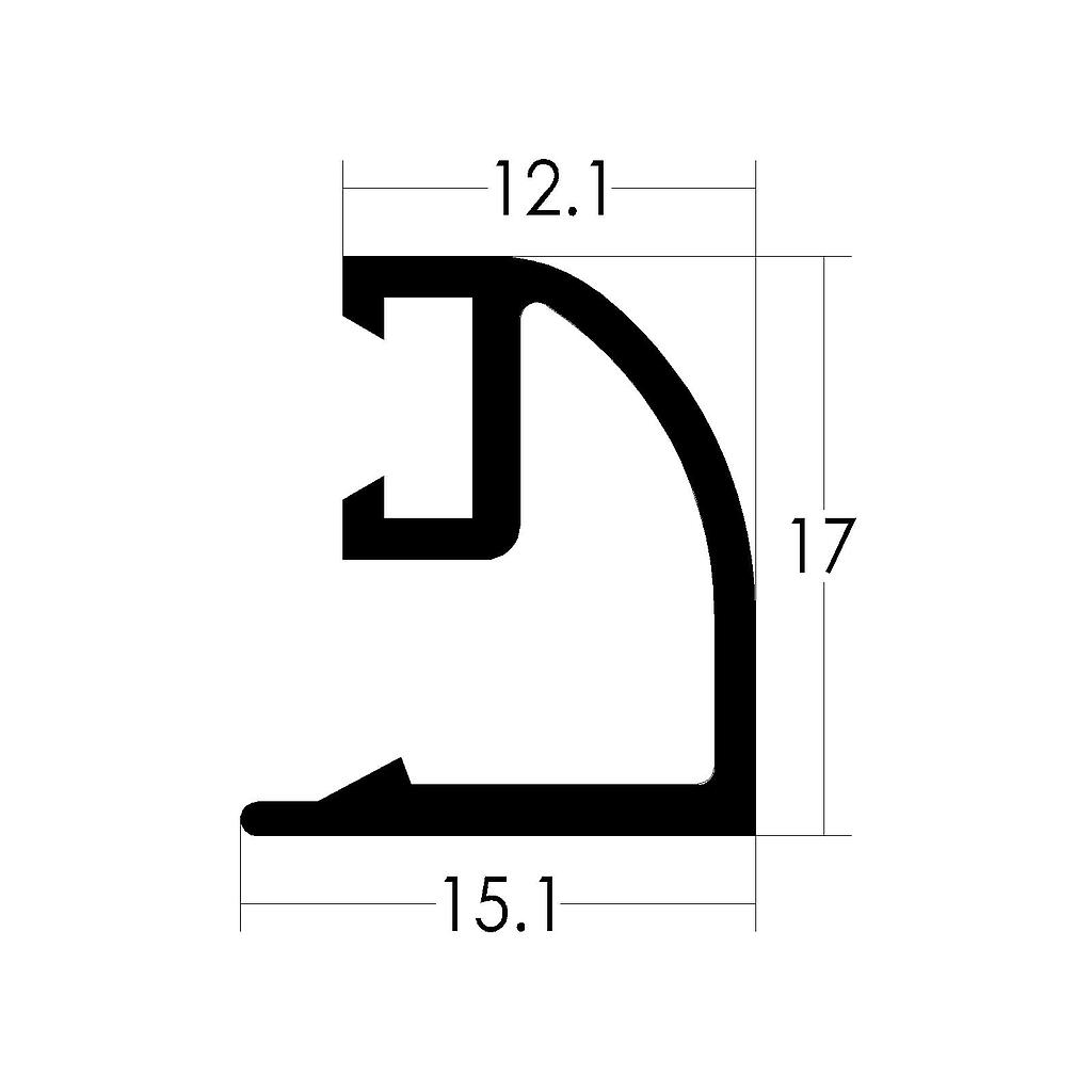 CONTRAVIDRIO CURVO EXT. "PR" (LM)(LM2)