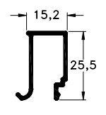 CONTRAVIDRIO RECTO 15.2mm "TLT" (GA)(MT)(ME)(MR)