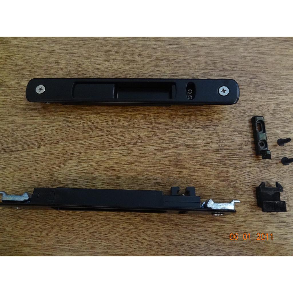 CIERRE LAT.MILANO ALUM.MANUAL C/KIT45 (AA203)(LAH1) "VPC" (LA) "NEGRO" [20]