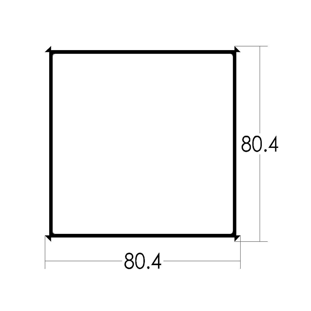 COLUMNA 90º LISA 80x80 "TLT" (LT)