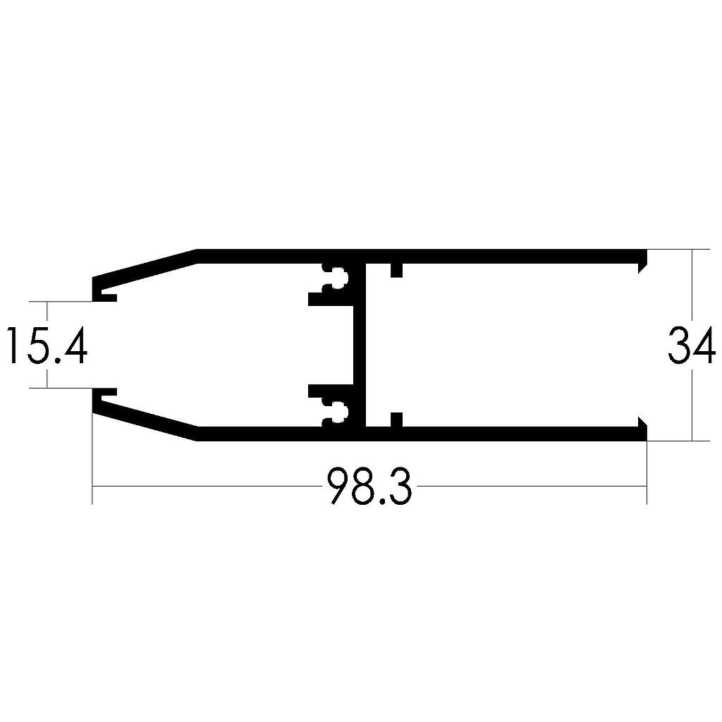 ZOCALO/DINTEL HOJA  "PA" "PF" BLINDEX (LT)