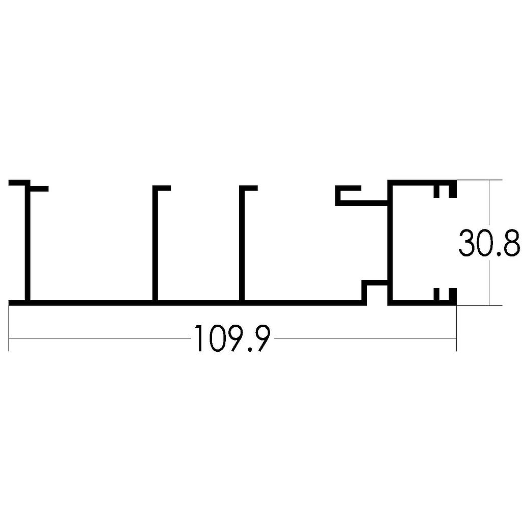 ZOCALO PASACABLE "TB" (LT)