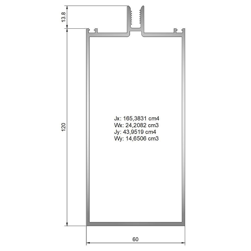 COLUMNA DOBLE 120mm "FIBM" (LT)