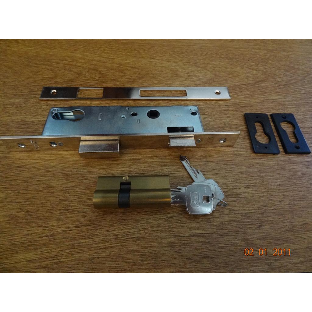 CERRAD.CILINDRO FF/ISEO (LM) 68mm C/B.LLAVE (AA273)(LAH2) "NEGRO" [1]