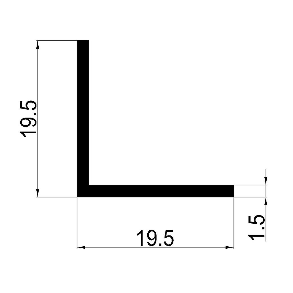 ANGULO 19.5x1.5mm