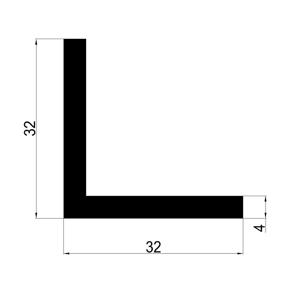 ANGULO 32x4mm