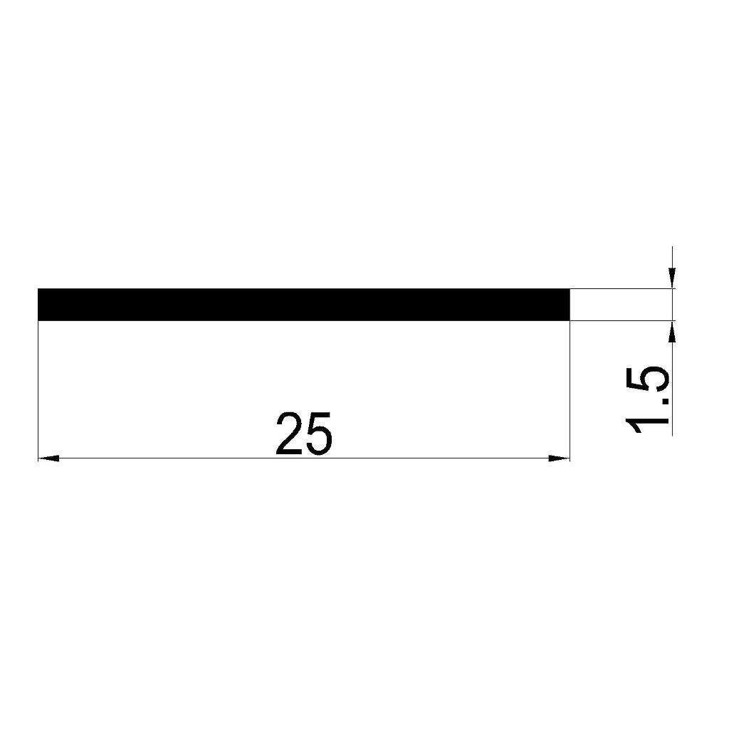 PLANCHUELA 25x1.5mm