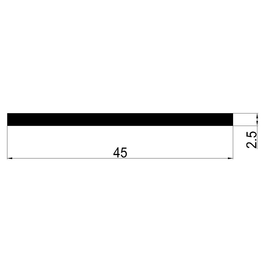 PLANCHUELA 45x2.5mm