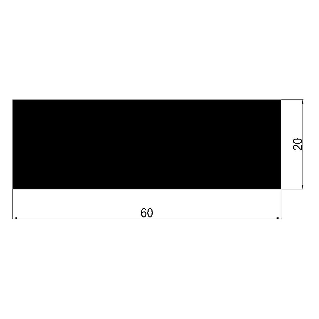 PLANCHUELA 60x20mm