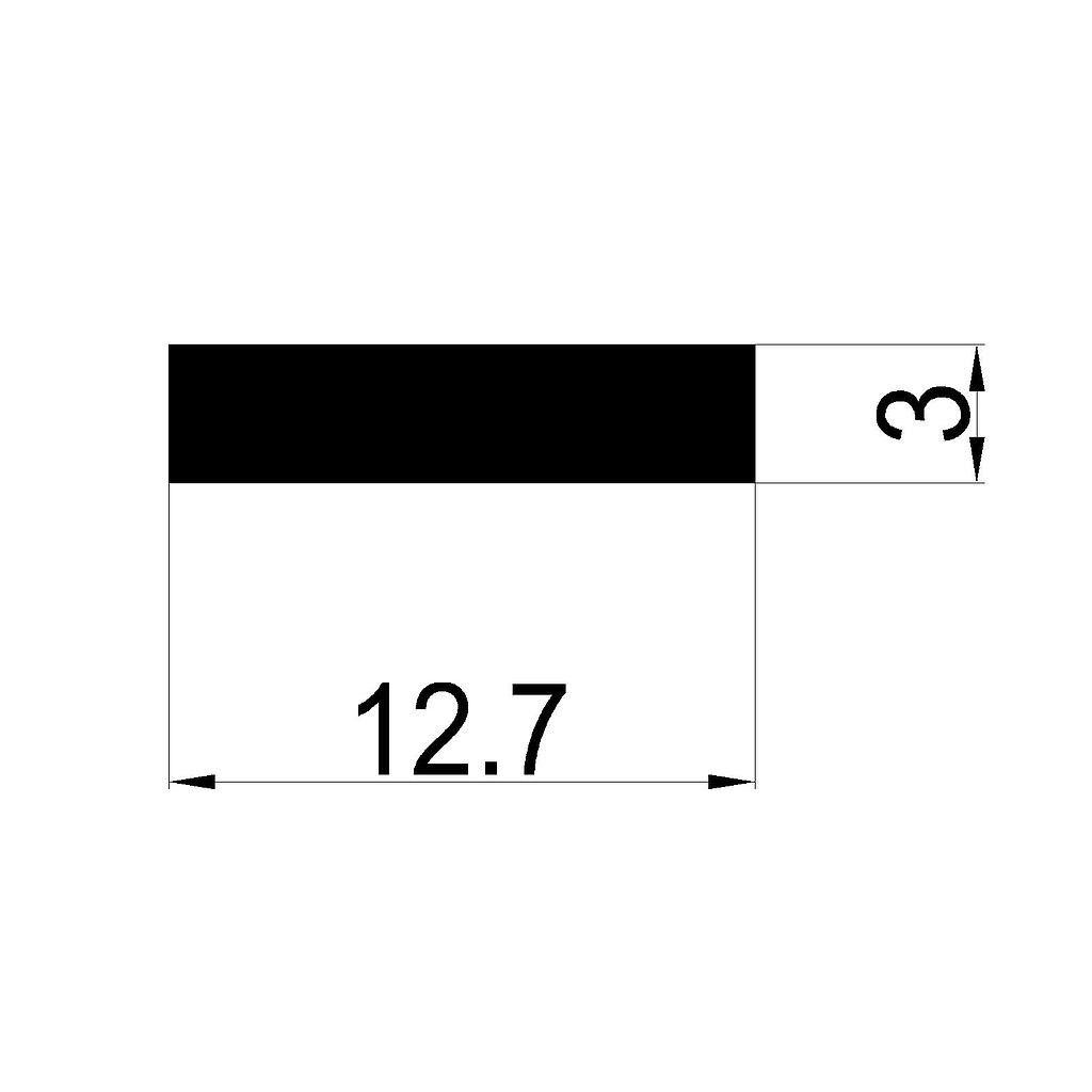 PLANCHUELA 12.7x3mm