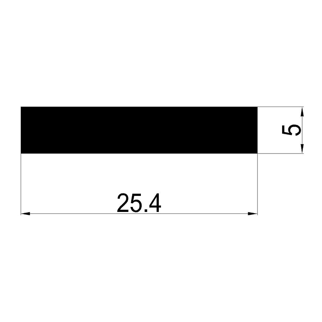 PLANCHUELA 25.4x5mm