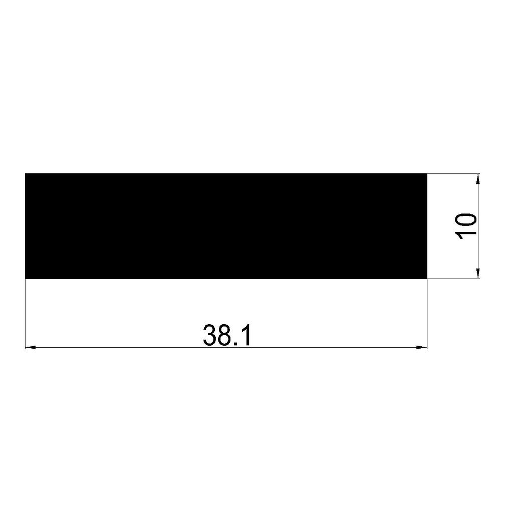 PLANCHUELA 38.1x10mm