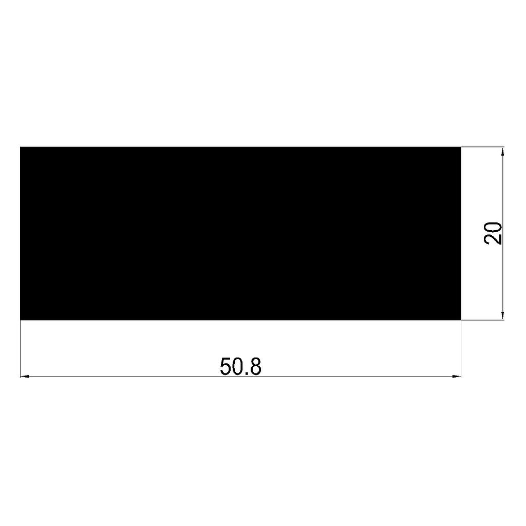 PLANCHUELA 50.8x20mm