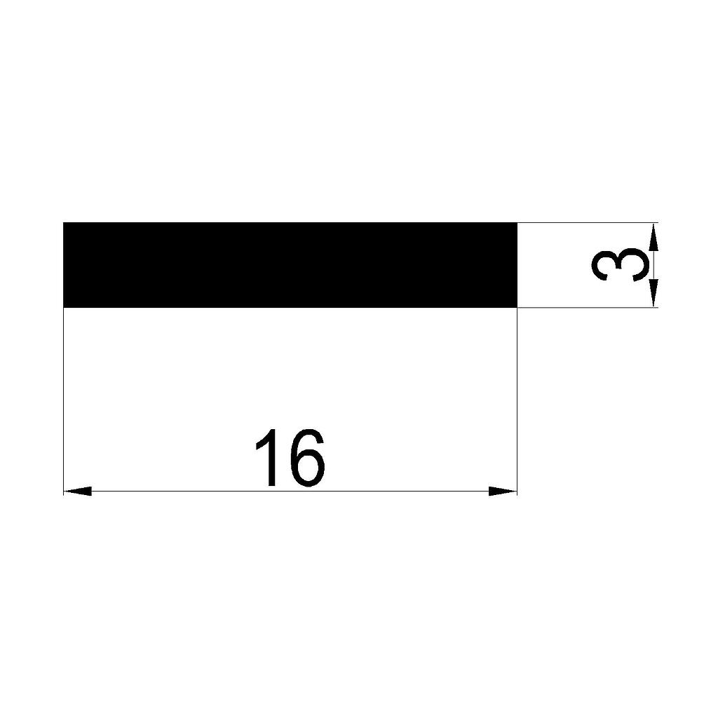 PLANCHUELA 16X3mm