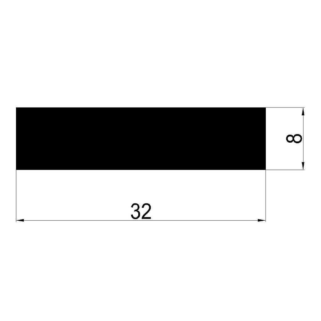 PLANCHUELA 32x8mm