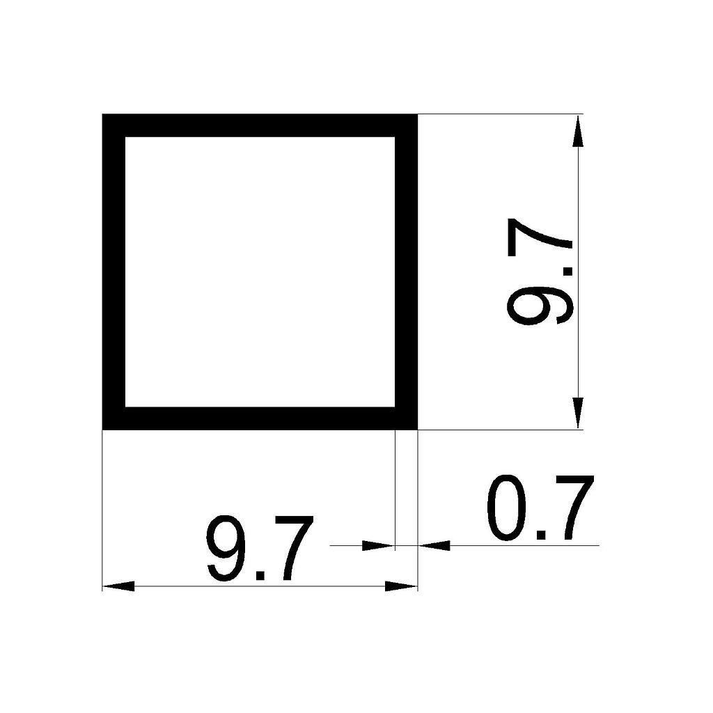 TREFILADO CUADRADO 9.7mm 