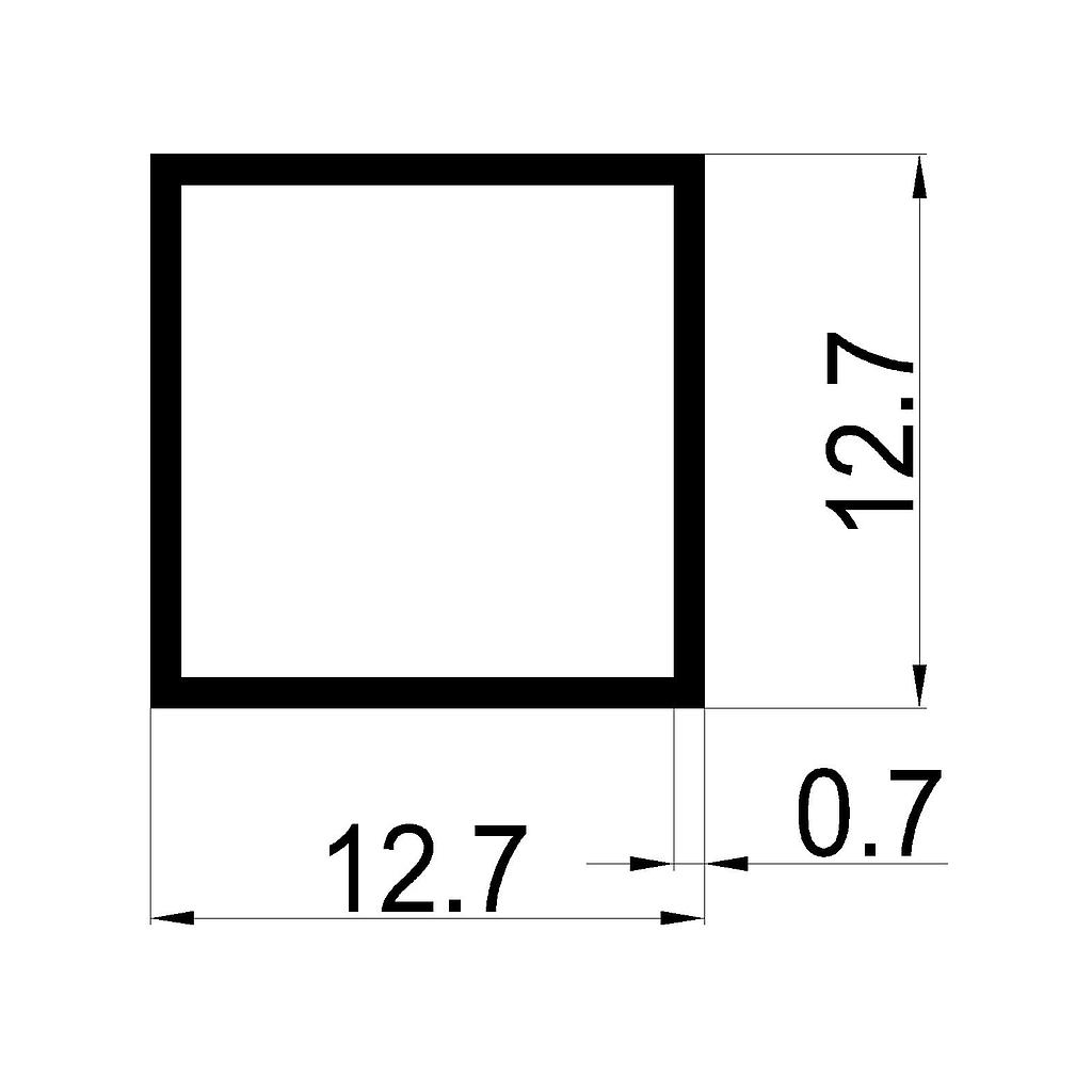 TREFILADO CUADRADO 12.7mm