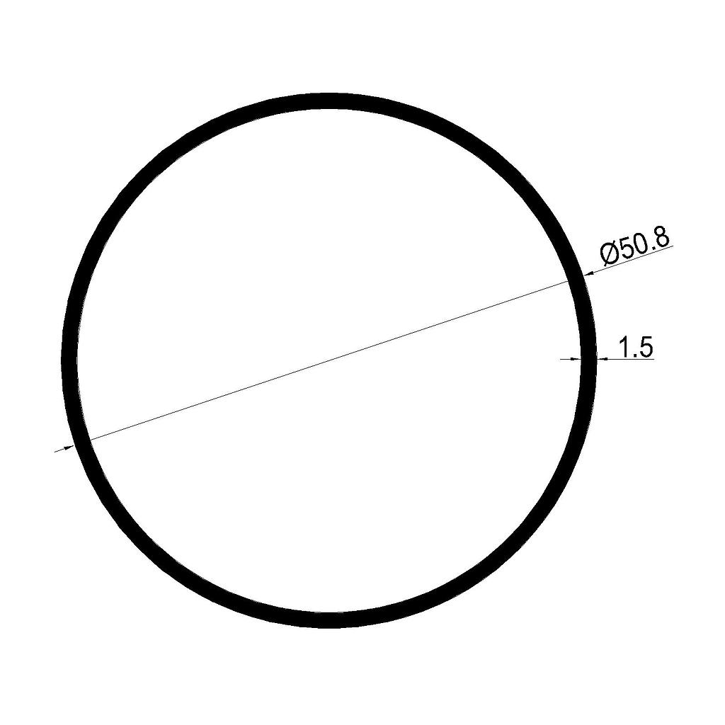 TUBO RED. 50.8x1.5mm