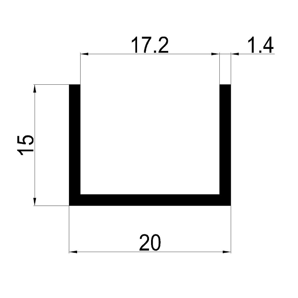 U 20x15X1.4mm, 17 INTERIOR