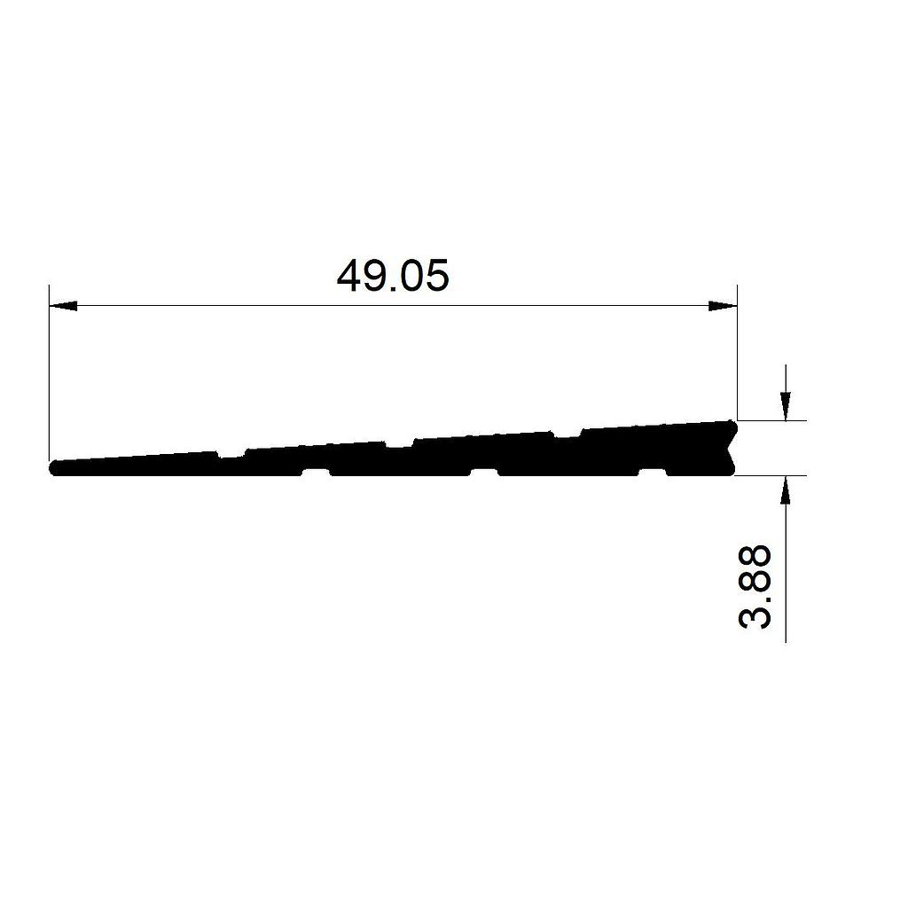 PERFIL CUÑA ESC.PIEL DE VIDRIO "PV" (LT)