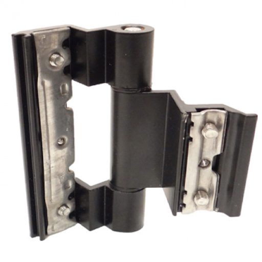 BISAGRA MORZA COPLANAR 3 CUERPOS "NEGRO" [12]