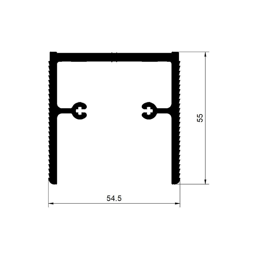 PERFIL "U" DE ARMADO COLUMNAS FIBM (LT) L.4800mm